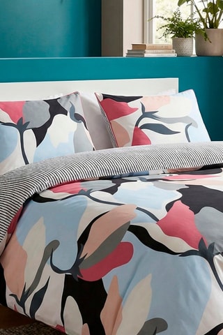 Taie d'oreiller en satin de coton 80 fils/cm² - Bleu