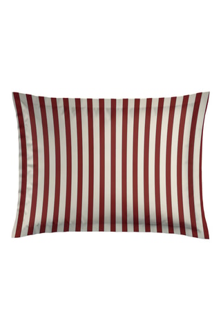 2 taies d’oreiller en satin de coton 80 fils/cm² Ysaline - Rouge - 50 x 70 cm