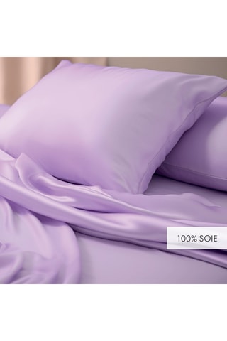 Taie d'oreiller en soie Nuit de soie - Violet