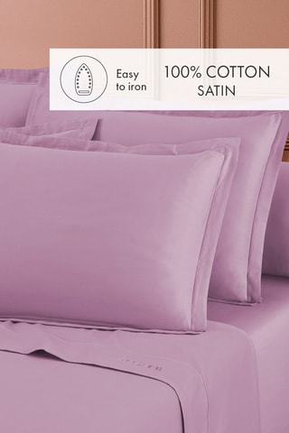 2 taies d'oreiller Uni - Mauve