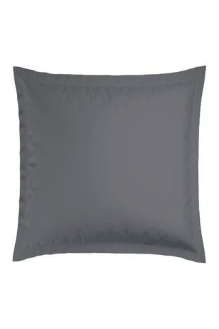 2 taies d'oreiller en satin de coton 79 fils/cm² Dobby Stripe - Gris foncé