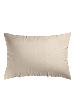 Taie d'oreiller en gaze de coton Uni Taupe