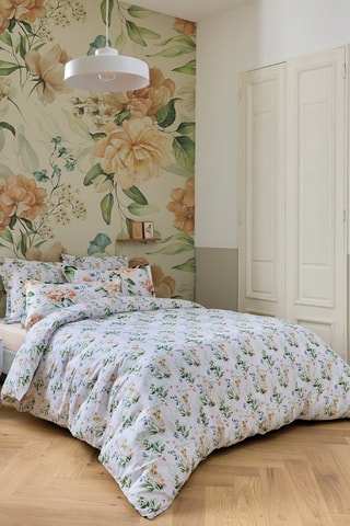2 taies d'oreiller en satin de coton 79 fils/cm² Belle de Nuit - Blanc