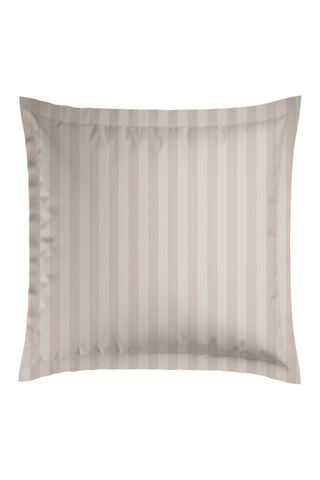 2 taies d'oreiller en satin de coton 79 fils/cm² Damask Floralia - Taupe