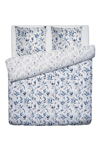 Parure de couette Eclat Bleu - Bleu et blanc