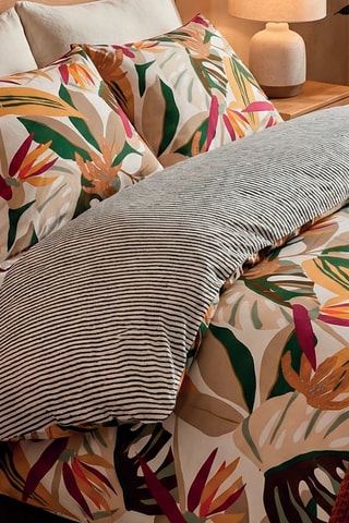Parure de couette  en satin de coton 80 fils/cm² - Orange