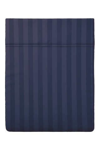 Drap plat Dobby stripe woven - Bleu foncé