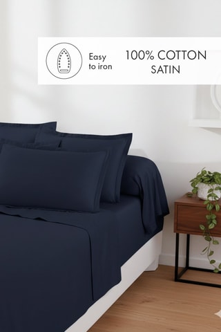 Drap plat Uni 1 baratta - Bleu
