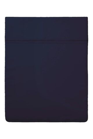 Drap plat Uni - Bleu foncé