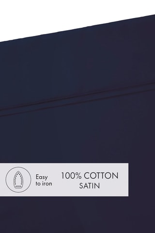 Drap plat Uni - Bleu foncé