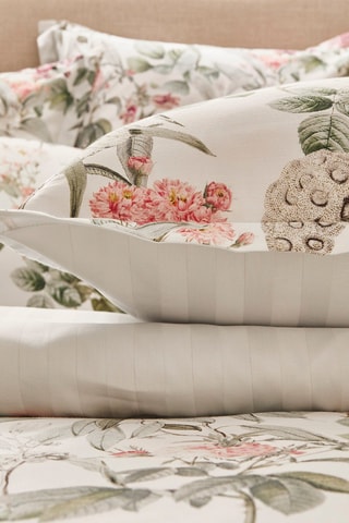 Drap plat en satin de coton 200 fils/cm² Rozas - Blanc