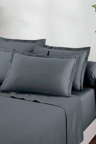Parure de draps en satin de coton - Gris