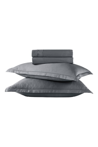Parure de draps en satin de coton - Gris