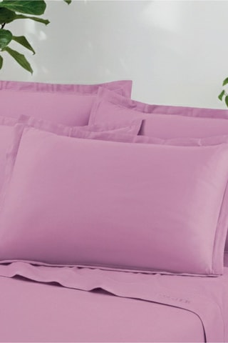 Parure de draps en satin de coton - Rose