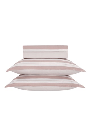 Parure de draps en satin de coton 80 fils/cm² Noémie - Vieux rose