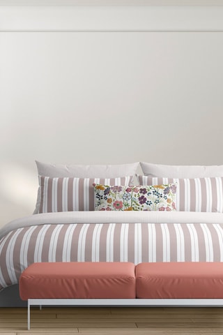 Parure de draps en satin de coton 80 fils/cm² Noémie - Vieux rose