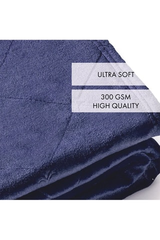 Maxi plaid Diamond Bleu foncé - 220 x 250 cm