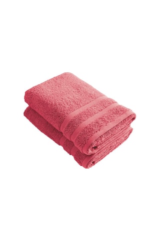 2 draps de douche Rose - 70 x 140 cm