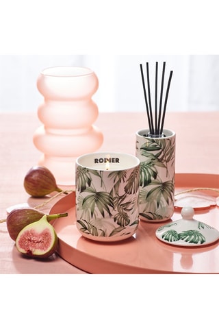 Diffuseur de parfum en porcelaine Jungle Blanc - Figuier - 100 ml