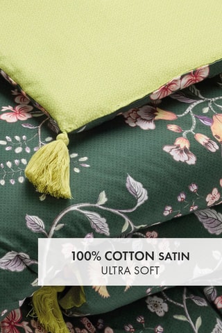 Edredon en satin de coton - Vert