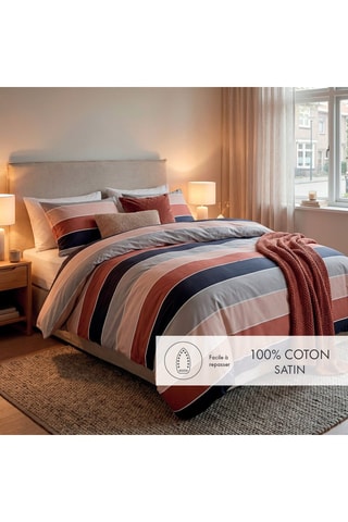 Couvre-lit en satin de coton 80 fils/cm² - Nude