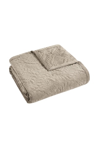 Couvre-lit Flower Taupe