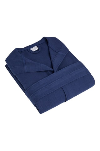 Peignoir avec capuche - Bleu foncé