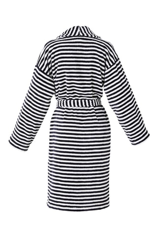 Peignoir Bahamas - Bleu foncé et blanc