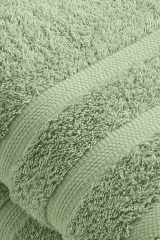 2 draps de bain Cague - Vert amande - 70 x 140 cm