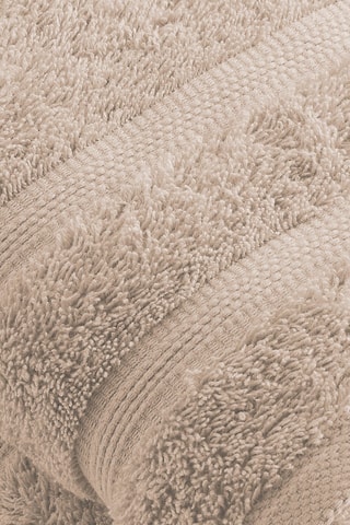 2 serviettes de toilette Taupe - 50 x 100 cm