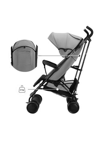Poussette Siesta 2 - Dès 6 mois - 22 kg - Gris