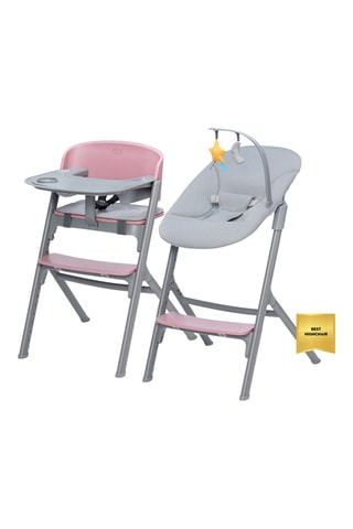 Chaise haute Livy et transat Calmée - Dès la naissance - Jusqu'à 110 kg