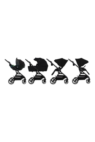 Poussette 2 en 1 Yoxi - Dès la naissance - Jusqu'à 22 kg - Noir