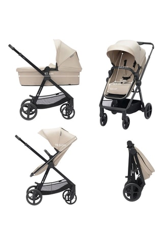 Poussette 4 en 1 Newly - Dès la naissance - Jusqu'à 22 kg - Gris