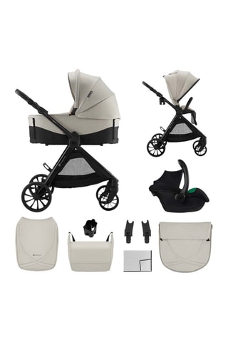 Poussette trio Vesto - Jusqu’à 4 ans - 22 kg - Beige