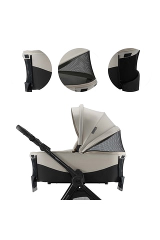 Poussette trio Vesto - Jusqu’à 4 ans - 22 kg - Beige