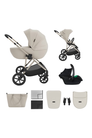 Poussette trio Prime 3 - Dès la naissance - Jusqu'à  22 kg - Beige