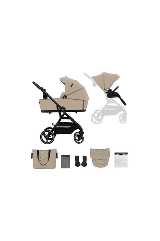 Poussette 2 en 1 Yoxi  - Dès la naissance - Jusqu'à 22 kg - Beige