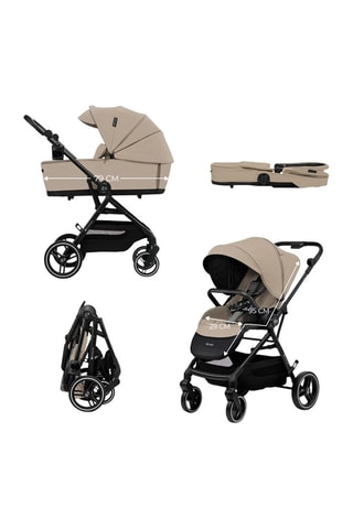 Poussette 2 en 1 Yoxi  - Dès la naissance - Jusqu'à 22 kg - Beige