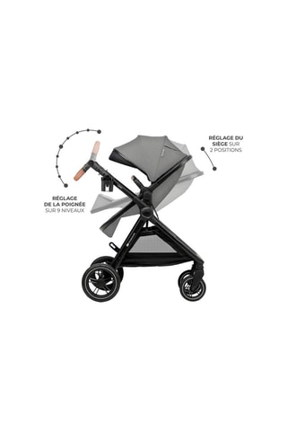 Poussette Esme 3-en-1  - Dès la naissance - Jusqu'à 22 kg - Noir et gris