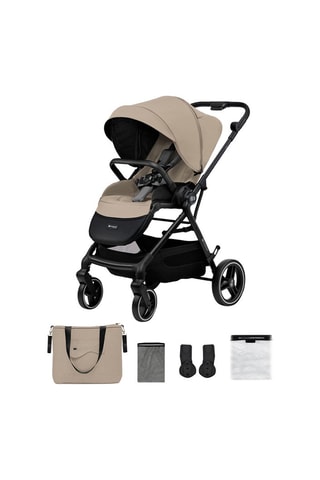 Poussette + accessoires Yoxi  - 4 ans - Jusqu'à 27 kg - Beige