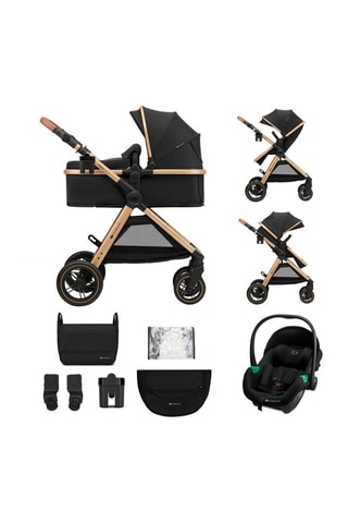 Poussette Esme 3-en-1  - Dès la naissance - Jusqu'à 22 kg - Noir et doré