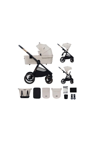 Poussette + accessoires Nea 2  - Dès la naissance - Jusqu'à 27 kg - Beige et noir