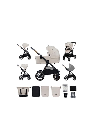 Poussette + accessoires Nea 2  - Dès la naissance - Jusqu'à 27 kg - Beige et noir