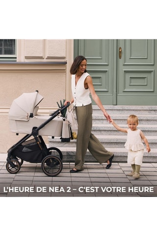 Poussette + accessoires Nea 2  - Dès la naissance - Jusqu'à 27 kg - Beige et noir