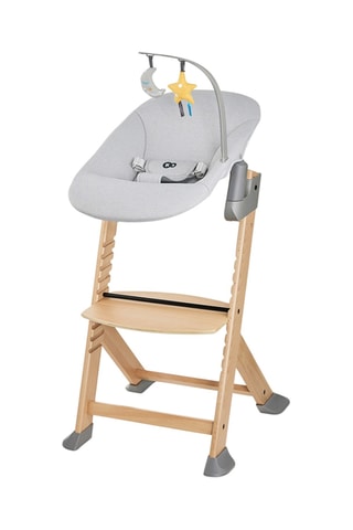 Chaise haute en hêtre Enock et transat Calmee - Dès la naissance - Jusqu'à 35 kg