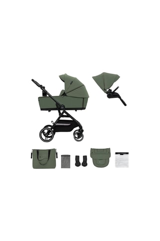 Poussette 2 en 1 Yoxi - Dès la naissance - Jusqu'à 22 kg - Vert
