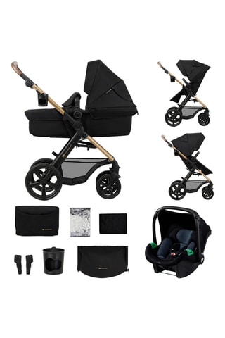 Poussette trio + accessoires Moov 2 - Dès la naissance - Jusqu'à 27 kg - Noir