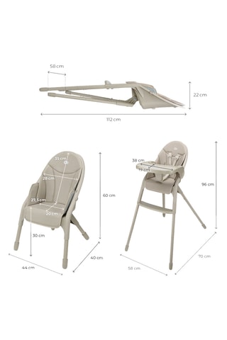 Chaise haute évolutive Dinnly - Dès 6 mois - Jusqu'à 20 kg