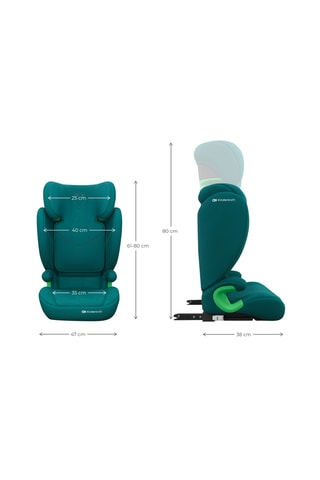 Siège-auto évolutif Junior Fix 2 Plus I-Size - De 3,5 à 12 ans - De 100 à 150 cm - Vert